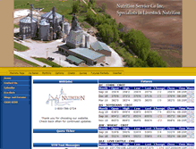 Tablet Screenshot of nutritionservice.com